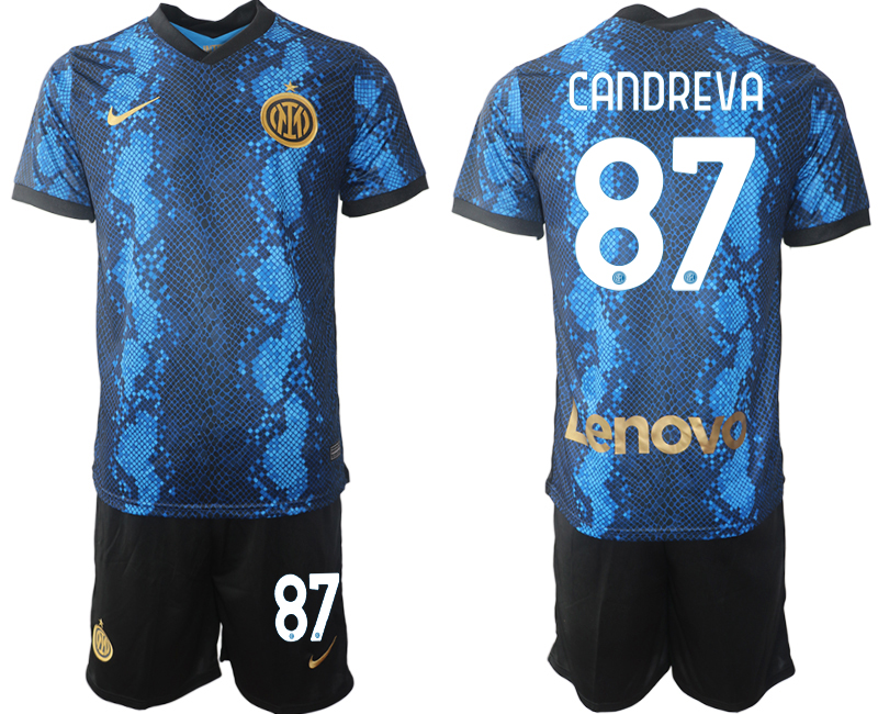 Men 2021-2022 Club Inter Milan home blue #87 Nike Soccer Jersey